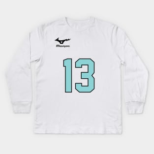 Aoba Johsai High - Akira Kunimi Jersey Kids Long Sleeve T-Shirt